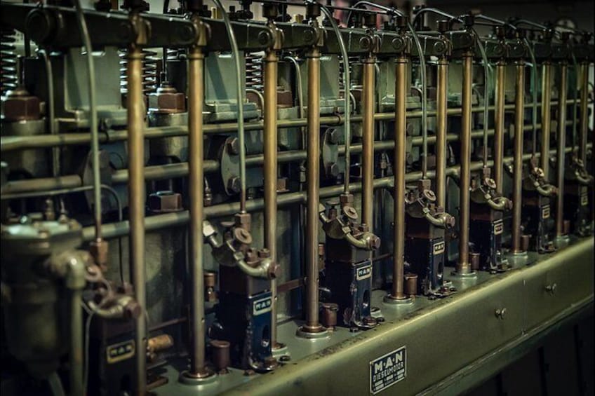 Original M.A.N Diesel Motor, installed at the Eagle's Nest.
Copyright Dan Winters Photography. 5