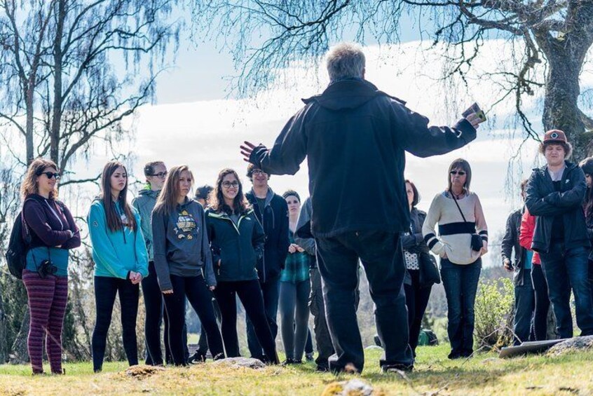 Viking History Tour Guide Urban in his element sharing the story of the Vikings and their influence on Western history and culture. 2