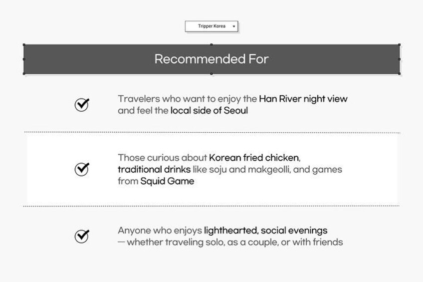 Seoul Han River Night Tour: Picnic, Games & Starlight Cruise 2