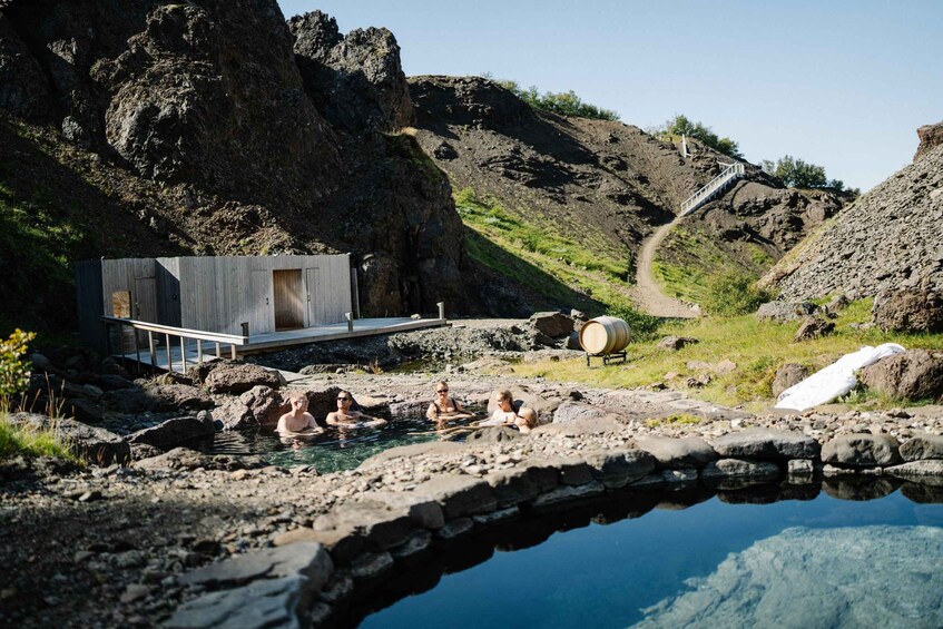 Picture 9 for Activity Husafell: Canyon Baths Soak with Short Highlands Hike 4