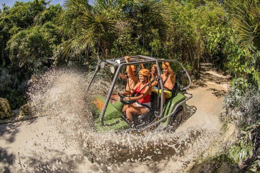 Extrem Day at Xplor Park with Zip-lines, 4x4 Vehicles Transportation from Cancun 1