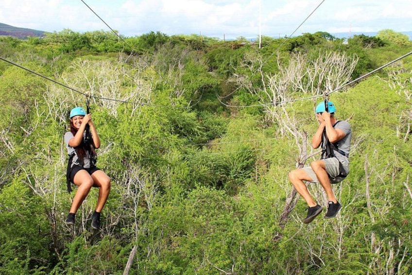Zip Zip Zip away on our 3 ziplines 3