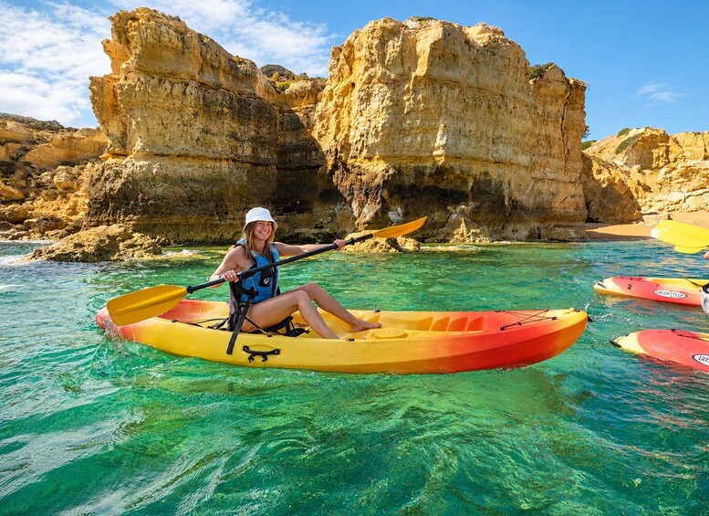 Picture 12 for Activity Albufeira: Sea Caves & Hidden Beaches Guided Kayak Tour 3