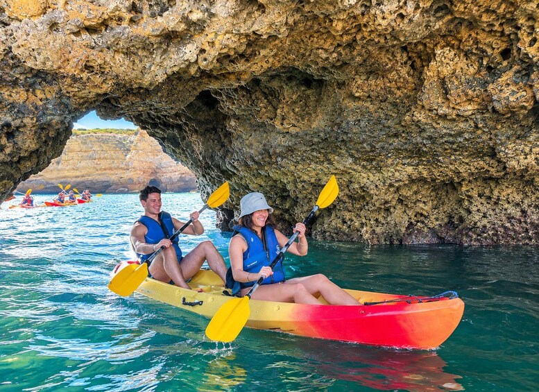 Picture 8 for Activity Albufeira: Sea Caves & Hidden Beaches Guided Kayak Tour 2