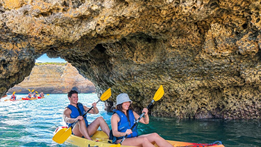 Picture 8 for Activity Albufeira: Sea Caves & Hidden Beaches Guided Kayak Tour 2