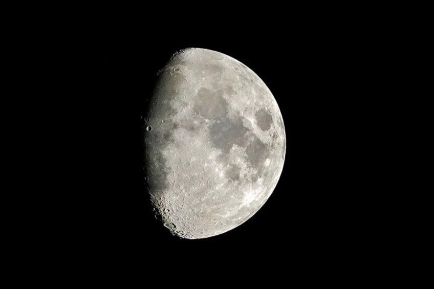 A photo of the moon taken 2