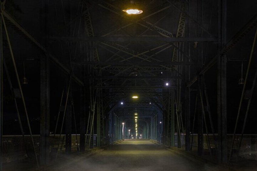 Did you see that? Our guests report seeing shadows on this isolated bridge in Chattown 