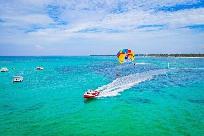 Parasailing Experience Over the beauty of Punta Cana Coast