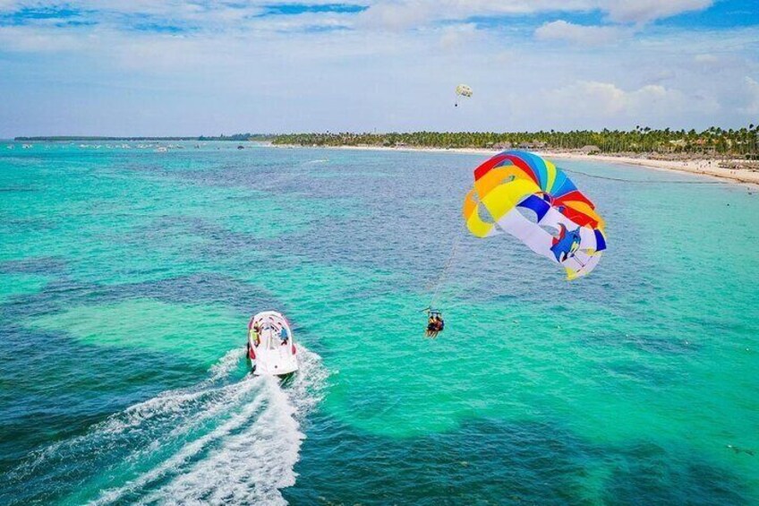 Parasailing Experience Over the beauty of Punta Cana Coast