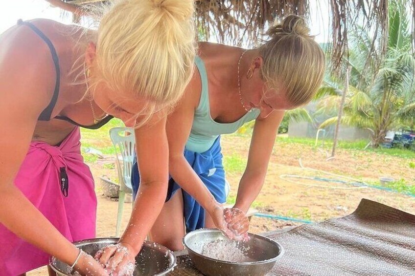 Coconut Oil Making Activity in Cambodia