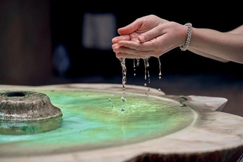 Hand touching fountain water
Feel the spirit of Alhambra—crystal fountains still whisper stories of Moorish artistry and royal gardens. 2