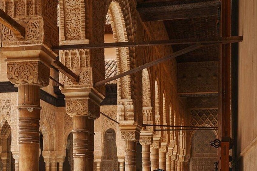 Columns of palace courtyard
Walk among timeless columns where Moorish rulers once stood, surrounded by art, symmetry, and living history. 2