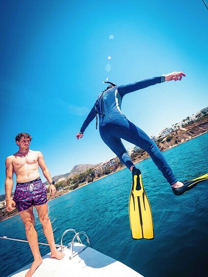 Picture 3 for Activity Benalmádena: Boat Trip with Dolphins, Snorkeling and Slide 2