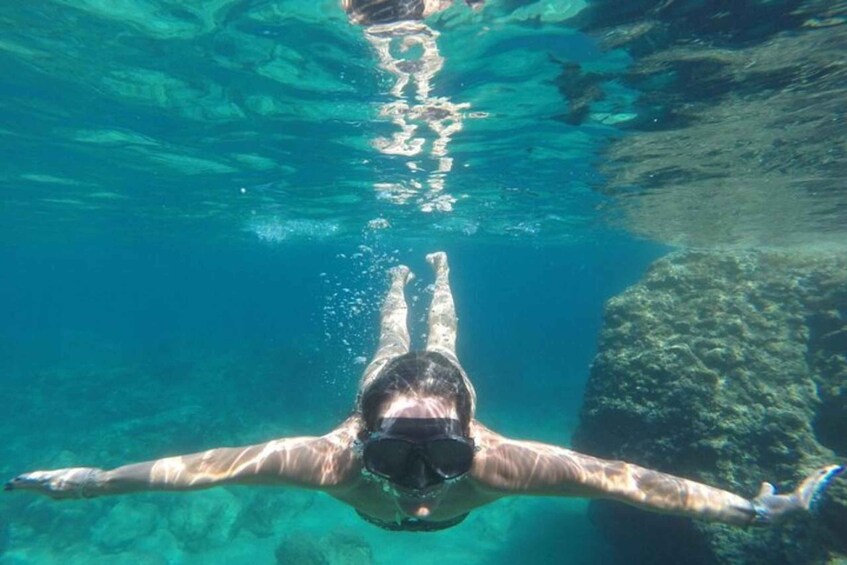 Picture 3 for Activity Small-Group Blue Cave Boat Tour with Swimming & Free Drinks 2