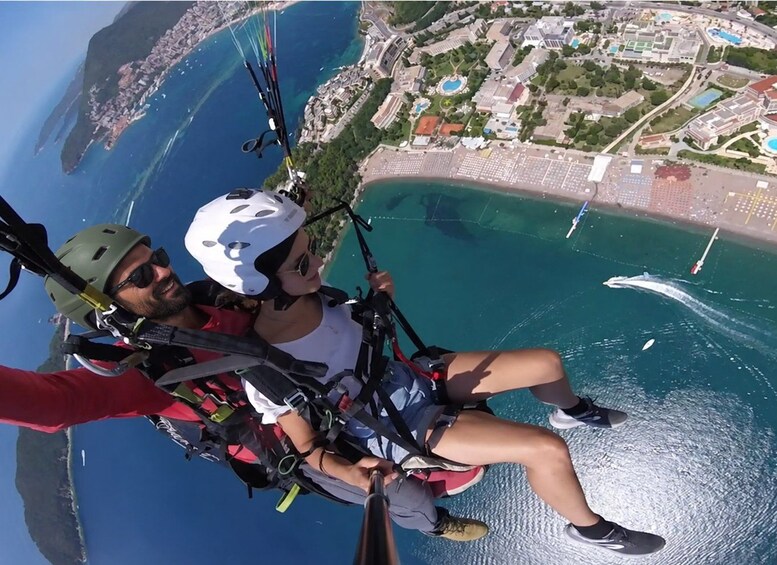 Budva: Tandem Paragliding Flight over Bečići Coast 1