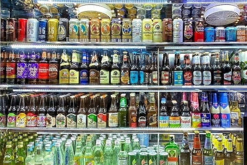 Large selection of beers 3