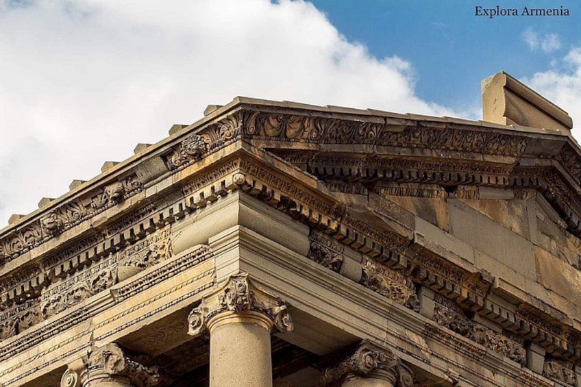 A classical building with intricate carvings and columns. 4