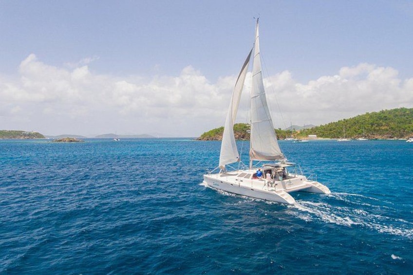 Sailing in the beautiful Virgin Islands 1
