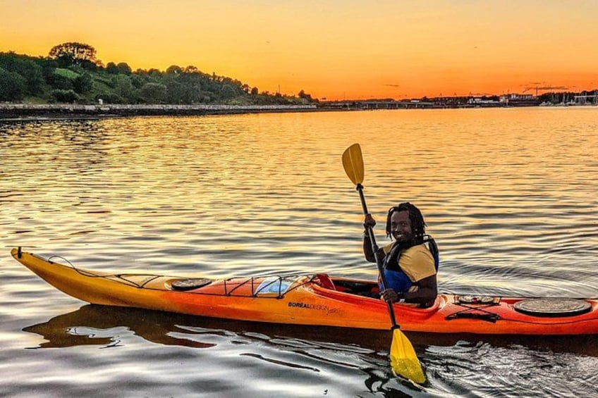 Paddling along the waterfront of the Eastern Promenade in Portland 4
