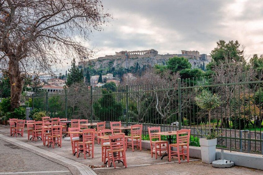 Plaka area with a view to Acropolis 5