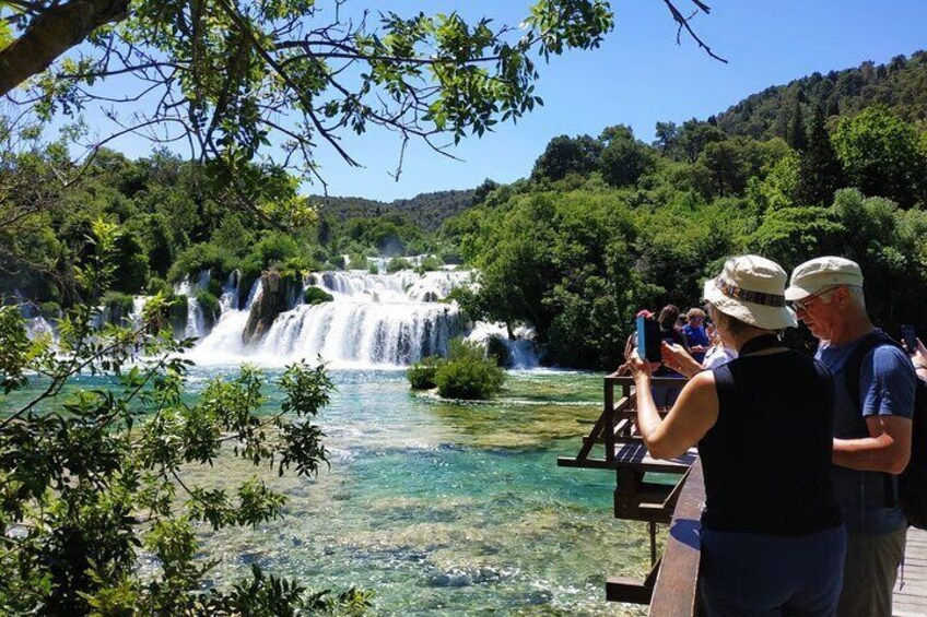 Krka Waterfalls & Wine and Cheese Tasting Tour from Split