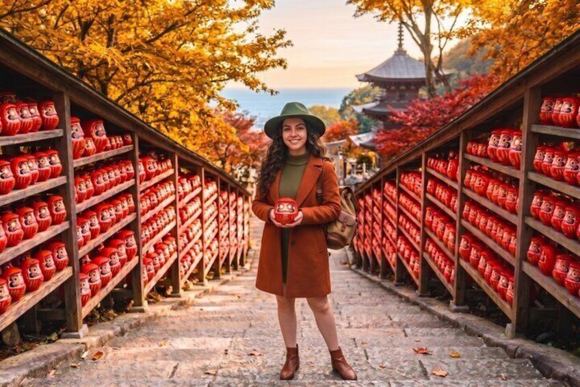 From Osaka:Arashiyama Forest, Katsuo-ji Temple and Nara Park Tour 1