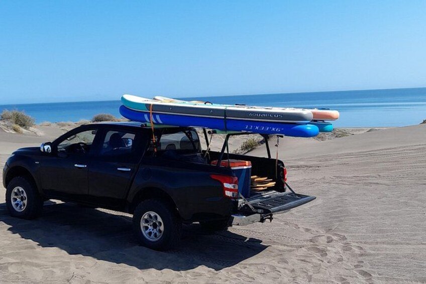 Half Day Sandboarding and Paddleboarding Experience in La Paz 2