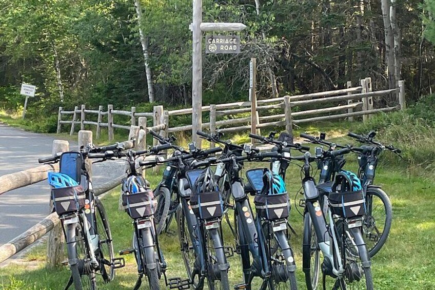 Our tours begin and end at Hulls Cove Visitor Center (Carriage Roads) access. 2