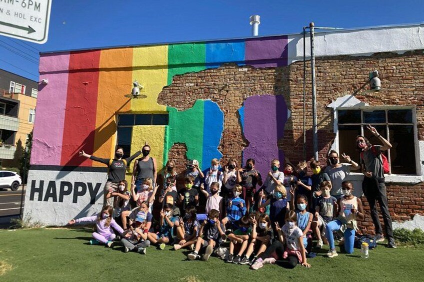 Kids and adults alike have been getting happy on this fun experience to see Denver's art scene. 4