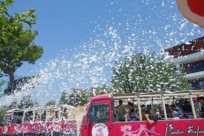 Alanya Cabrio Adventure Safari With Green Canyon Boat Trip