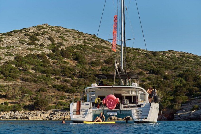 Ag. Nikolaos Catamaran to Spinalonga - Gourmet Meal & Water Toys 2