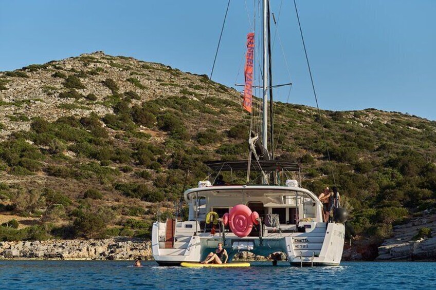 Ag. Nikolaos Catamaran to Spinalonga - Gourmet Meal & Water Toys 4