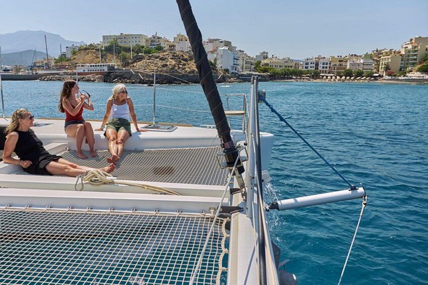 Ag. Nikolaos Catamaran to Spinalonga - Gourmet Meal & Water Toys 3