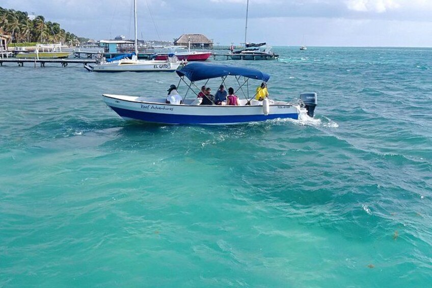 Our speedboat used for smaller to Medium size groups. 5