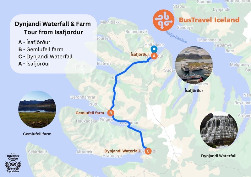 Dynjandi Waterfall & Icelandic Farm Tour from Isafjordur