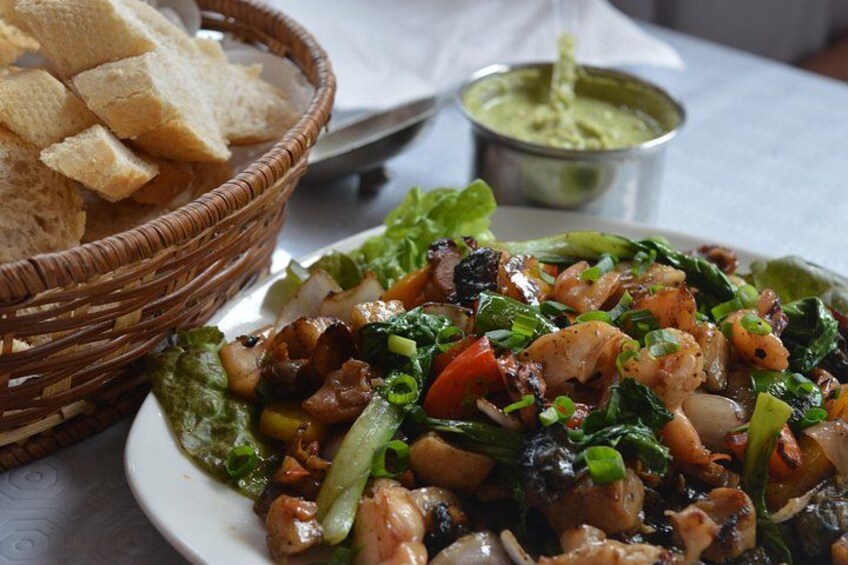 Grilled seafood at a local restaurant 5