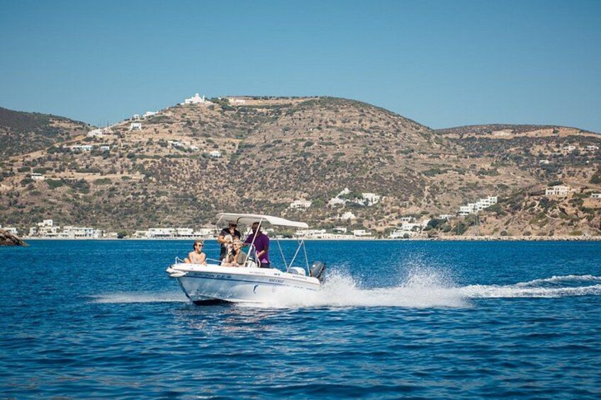 Milos: Rent a boat without License 3