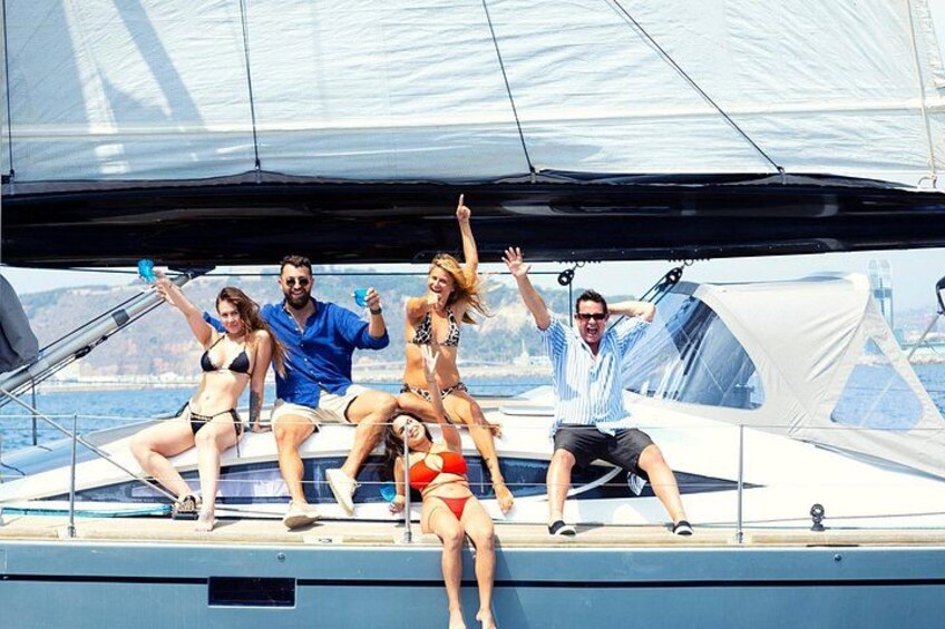 Diving into adventure on Barcelona's sparkling waters. 3