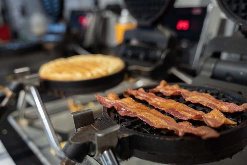 Enjoy a "Top of the World" waffle at Corbet's Cabin 2