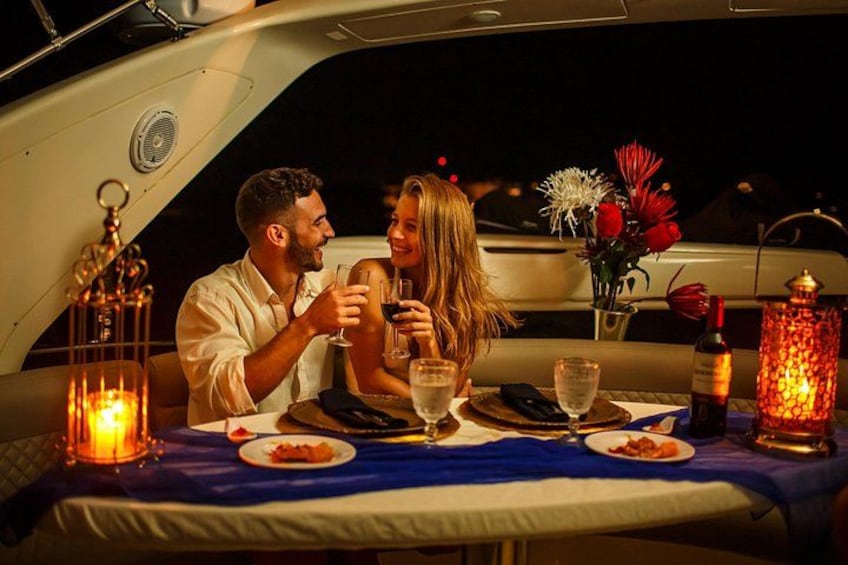Romantic Dinner onboard luxury yacht 5