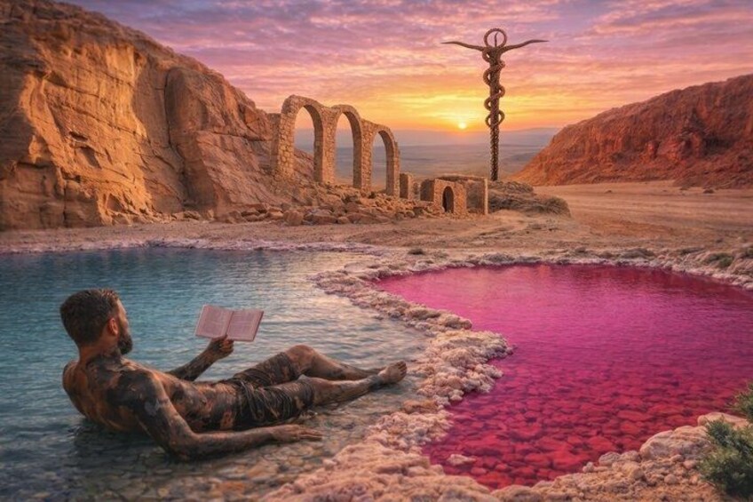 Madaba, Mt Nebo, Pink Lake, Dead Sea Day Tour From Amman 1