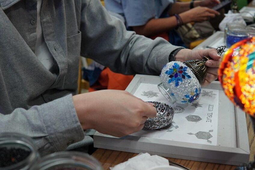 Istanbul: Turkish Mosaic Lamp Workshop in Galata – All Included 5
