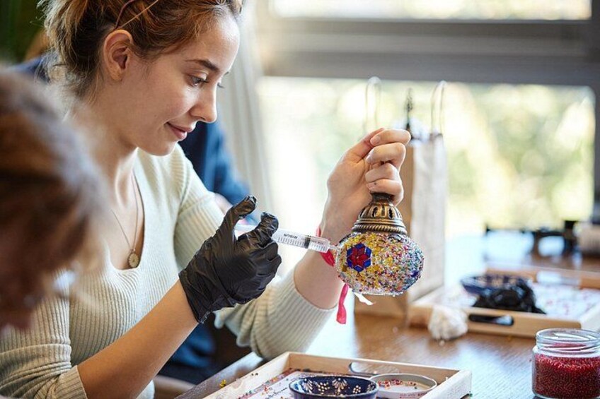 Istanbul: Turkish Mosaic Lamp Workshop in Galata – All Included 4