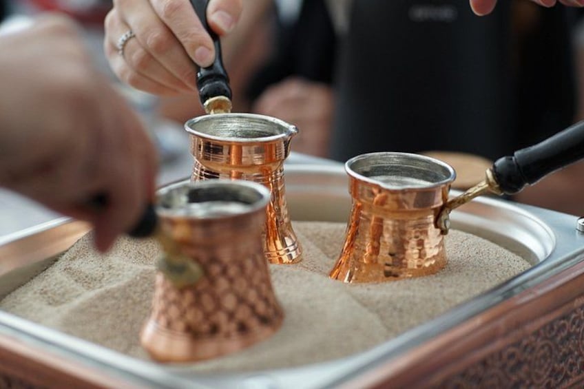 Turkish Coffee on Sand Workshop & Fortune Reading in Istanbul 3