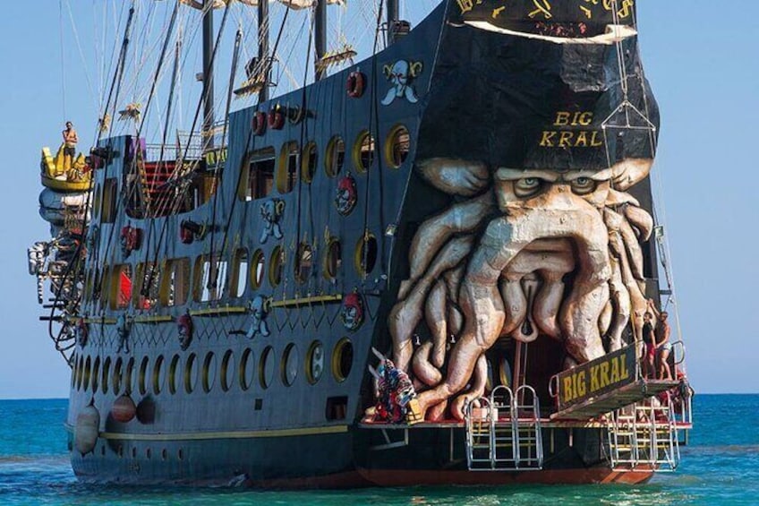 Side Big Kral Pirate Boat Trip - Biggest Pirate Boat Ever 5