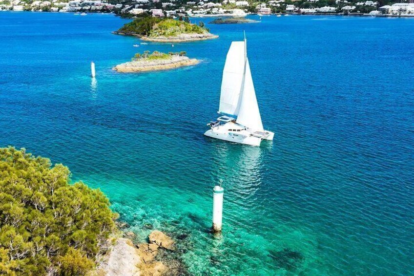 Private Catamaran charter Swim sail snorkel cliff jumping SUP 5
