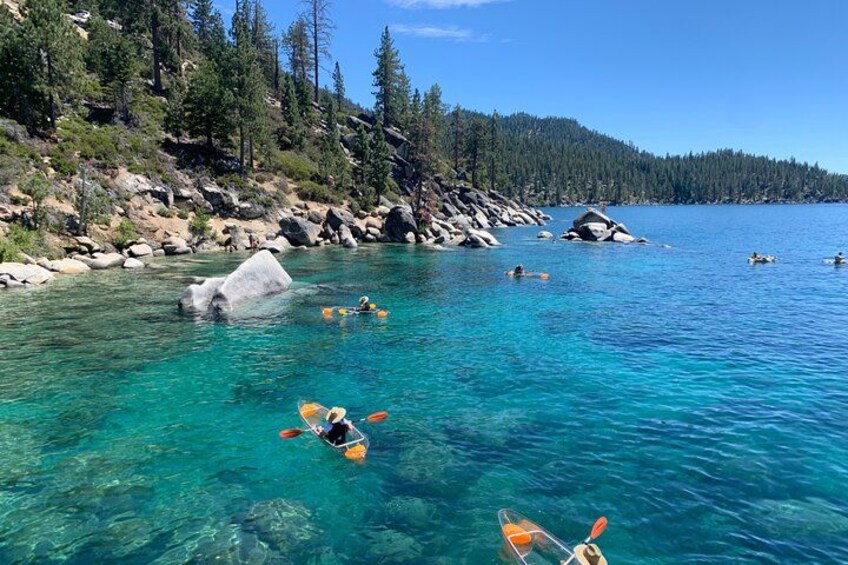 Clear Kayak Tour of Sand Harbor's Crystal Clear Waters 4