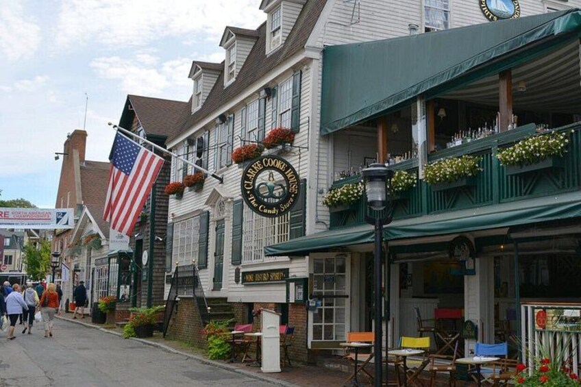 Bannister's Wharf, Newport, Rhode Island a favorite tourist destination with many Restaurants and shops 5