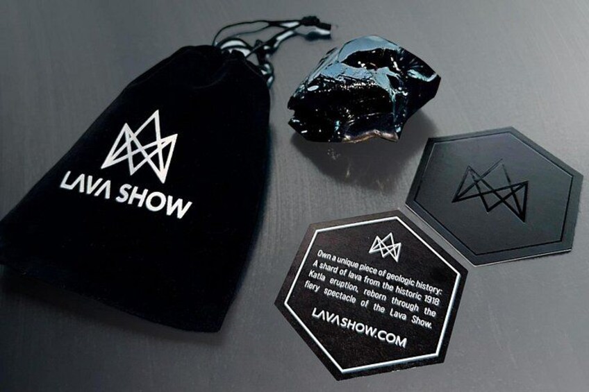 A giftwrapped piece of lava from the show can be purchased at location 2