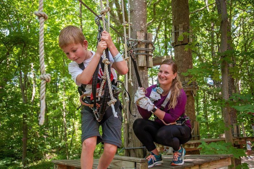 Ziplining and Climbing at The Adventure Park at Virginia Aquarium 4